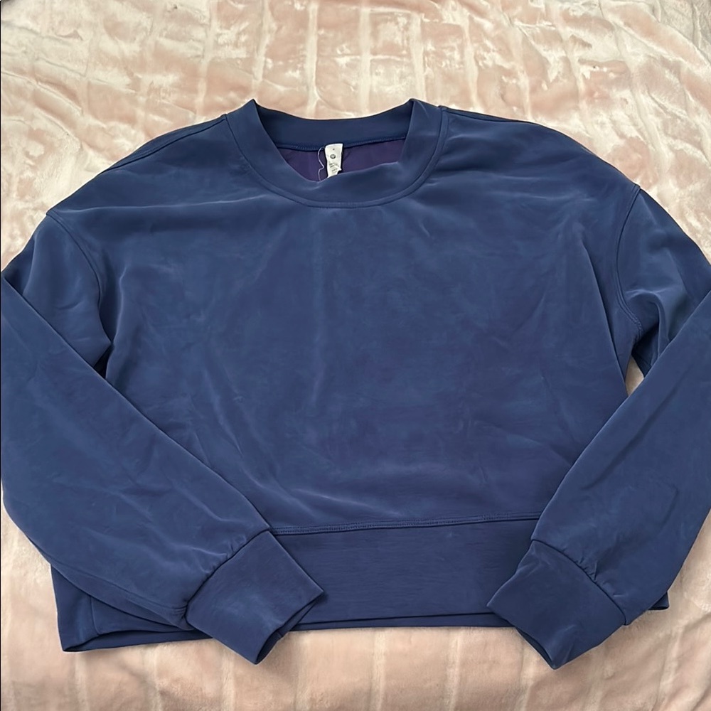 Lululemon Athletica Blue Crew Neck Sweatshirt